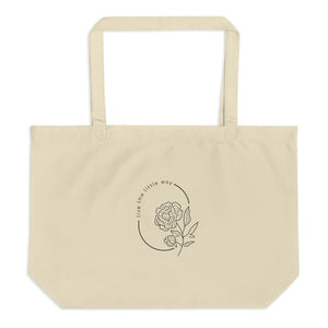 "Live the Little Way" - Large organic tote bag