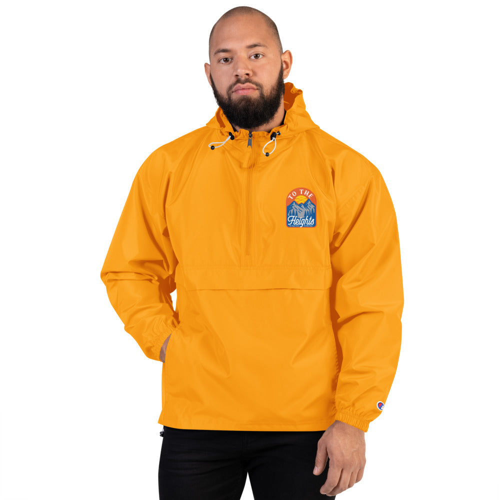 "To The Heights" - Embroidered Champion Packable Jacket