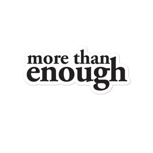 "More then enough" - Bubble-free stickers