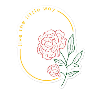 "Live the Little Way" - Bubble-free stickers