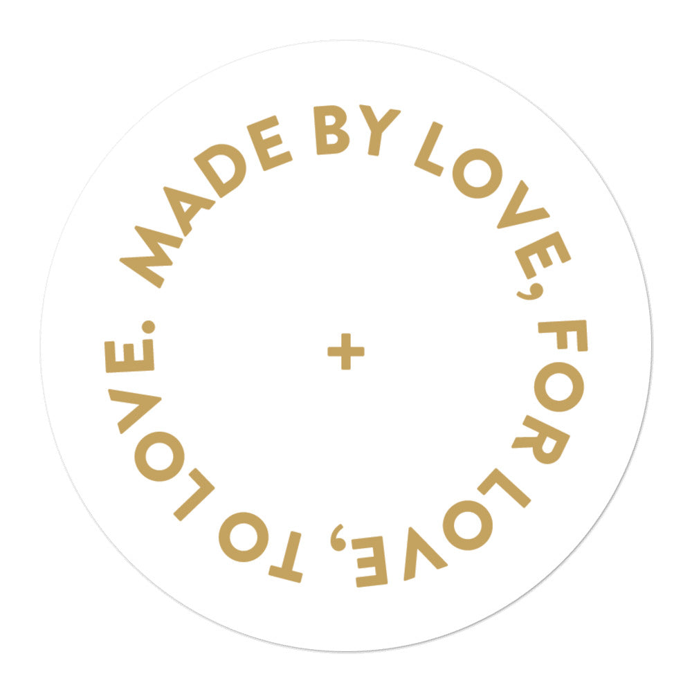 "Made by Love" - Bubble-free stickers