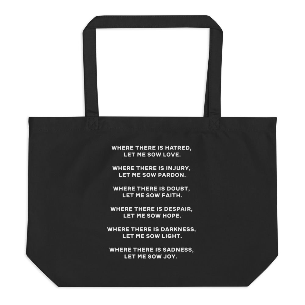 "Sow Love" - Large organic tote bag