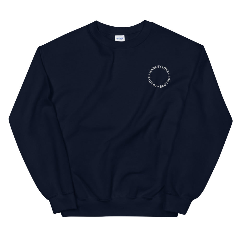 "Made by Love" Unisex Crew Neck Sweatshirt